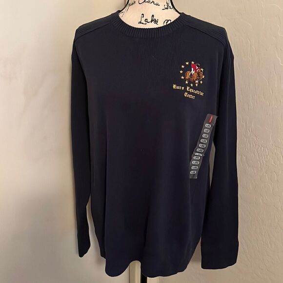 Vintage 2003 Levi’s Blue Euro Equestrian Brand New Sweater - Picture 1 of 12
